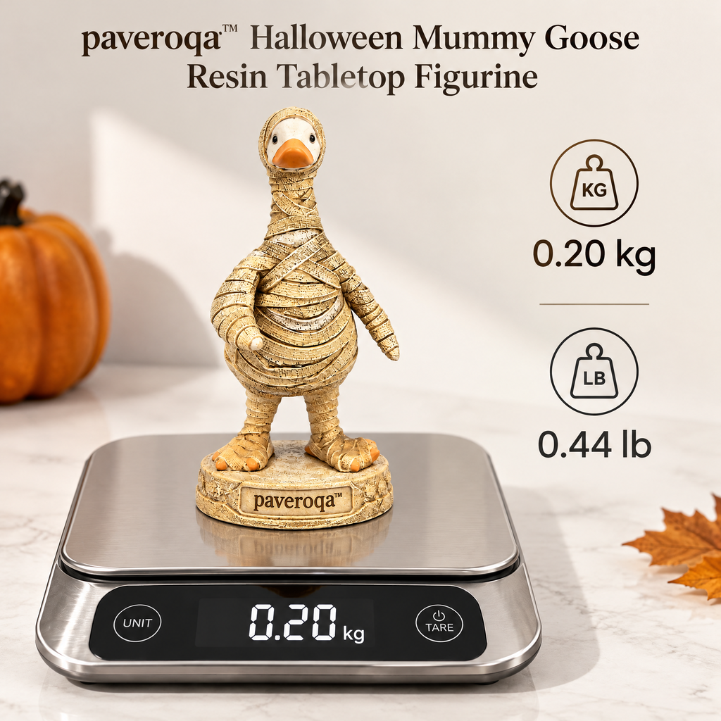 paveroqa™ Halloween Mummy Goose Resin Tabletop Figurine