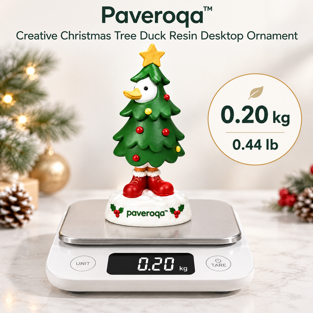 Paveroqa™ Creative Christmas Tree Duck Resin Desktop Ornament